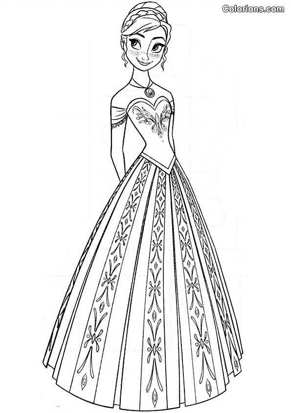 Coloriage204 coloriage reine des neiges en ligne