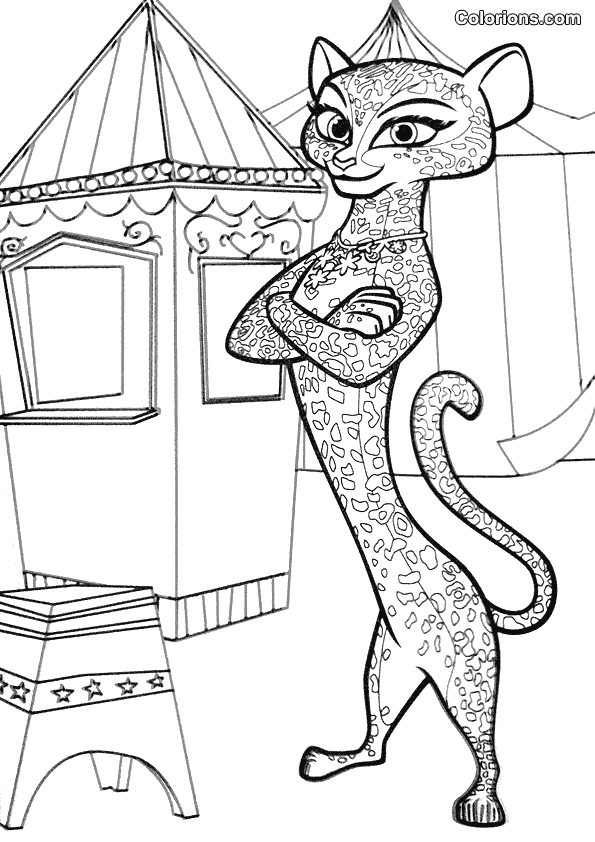 madagascar 3 gia coloring pages - photo #11