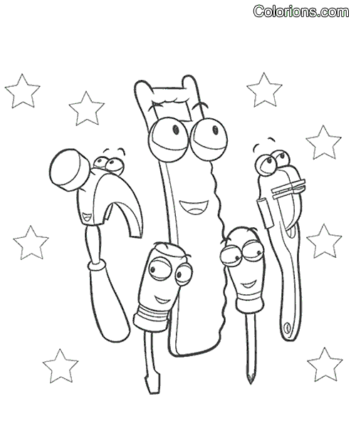 Coloriage A Imprimer Manny Et Ses Outils