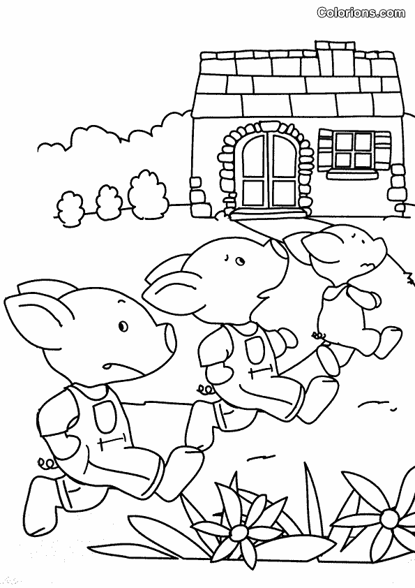 impression Les Trois Petits Cochons