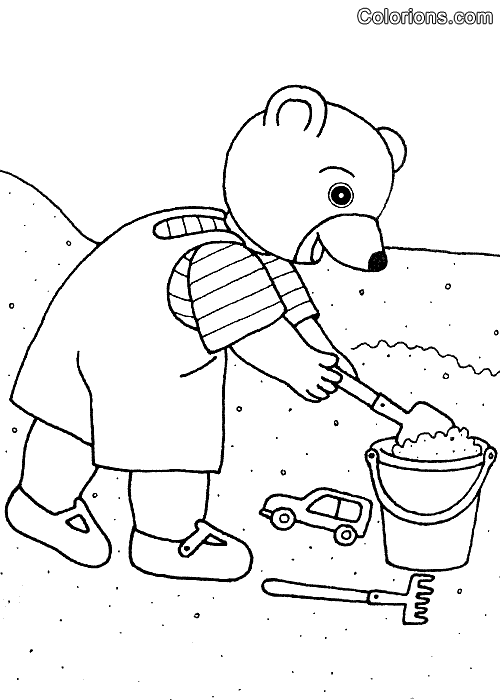 Colorions.com  impression Petit ours brun