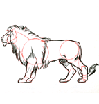 Dessiner un lion